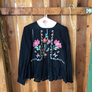 Zara Embroidered Top